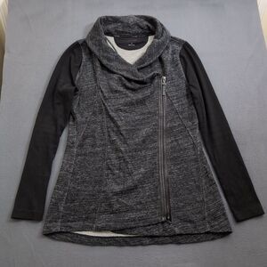 Calvin Klein Women M Space Dye Black Full Zip Performance Active Jacket